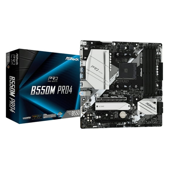 Asrock AMD B550M Pro4 Socket AM4 Micro ATX DDR4-SDRAM Motherboard