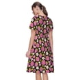 thumbnail image 2 of Bixox Robe d'Été à Manches Courtes pour Femmes Robe Ample Longueur Genou avec Poches-Fraise, 2 of 7