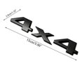 thumbnail image 2 of 4x4 Car Adhesive Tailgate Emblem 3d Insert Metal Decals Weather Resistant, 2 of 5