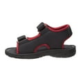 thumbnail image 3 of Rugged Bear Double Adjustable Hook And Loop Boys Toddler Open Toe Sport Sandals, Black, 6, 3 of 5