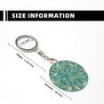 thumbnail image 3 of Naloa Mushrooms and Flowers Print Round Keychain Keychain Key Ring, Key Tag, Key Chain Bulk for Gift Accessories (Round), 3 of 7