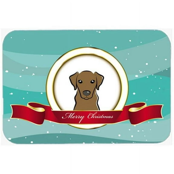 Carolines Treasures  Chocolate Labrador Merry Christmas Mouse Pad- Hot Pad & Trivet
