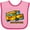 Pink and Fuchsia, variant on Inktastic How I Roll School Bus Boys or Girls Baby Bib