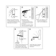 thumbnail image 7 of MAST Plug-In Wall Mount Pendant, 2 Light White Cord/Arm with Diffuser, White Linen Shade 18x18x10, 7 of 7