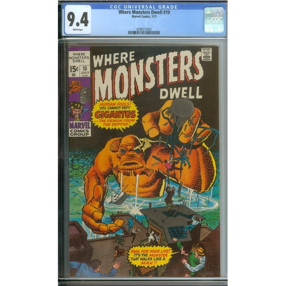 Where Monsters Dwell #10 - CGC 9.4 Comic Book