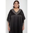 thumbnail image 2 of Oussum Plus Size Embroidered Kaftan Dresses for Women Long Solid Caftan Dress, 2 of 8