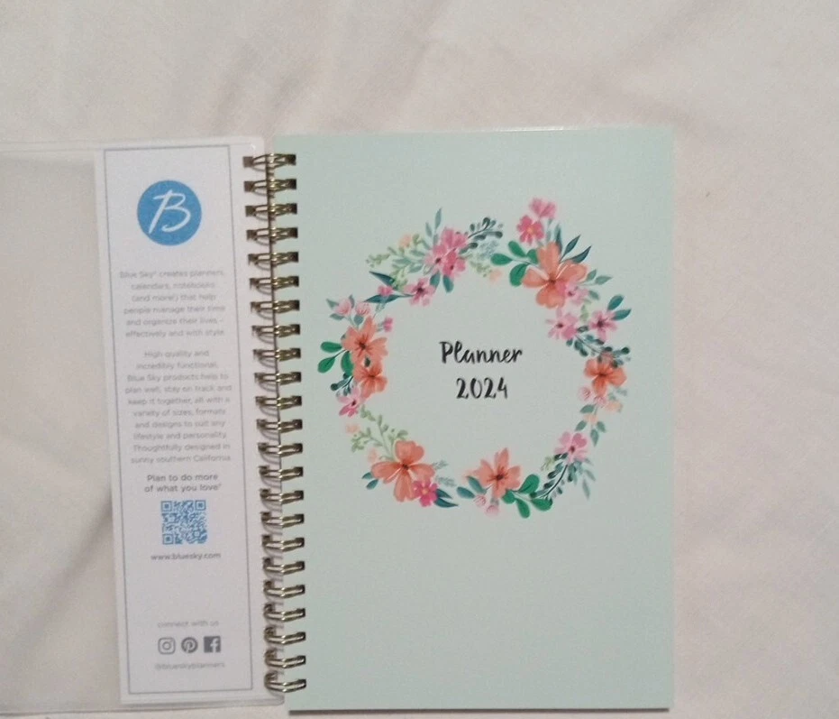 Blue Sky 2024 Weekly Monthly Planner January - December 5" X 8" Frosted Cover