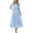 Light Blue, variant on PRETTYGARDEN Womens Summer Maxi Dresses Casual Puff Sleeve V Neck Smocked Flowy Eyelet Cotton Dress Spring Sundress