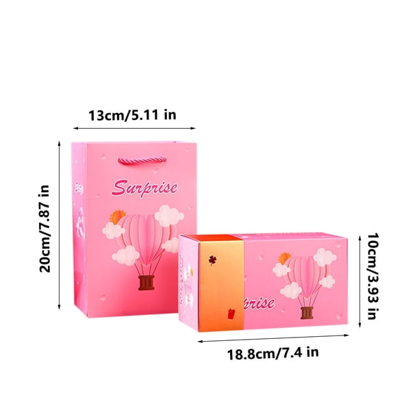 Fiudx Ofertas y liquidaciones Caja de regalo sorpresa Caja de regalo Creando el regalo más sorprendente Sobre rojo que rebota Caja de regalo romántica