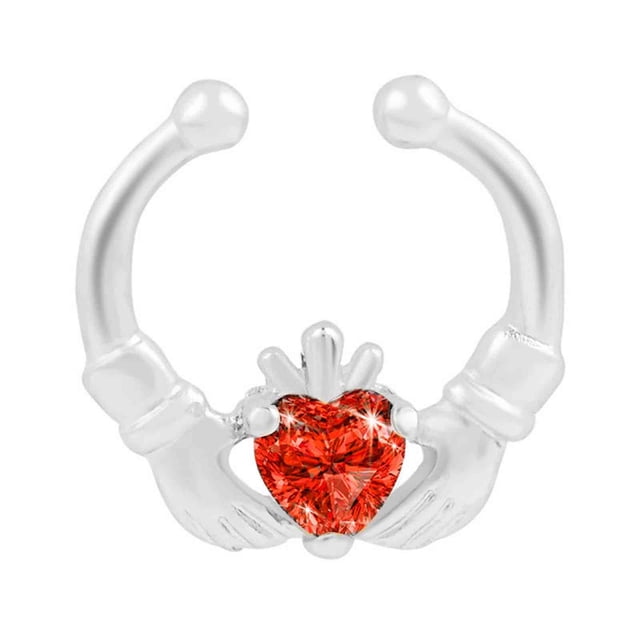 FcBaudy Clip On Nose Rings For Women Non-Pierced Nose Hoop Adjust Nose Cuff nose ring