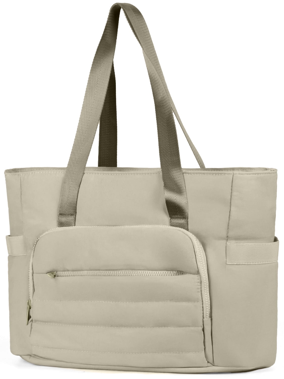 Gynky Tote Bag for Women, Gym Bag Multi-Pocket Lightweight Duffel Bags Puffy Yoga Mat Bag with Compartments, Quilted Large Nurse Shoulder Handbag Yoga Bag Travel Duffle for Work Dance Sports