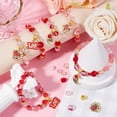 thumbnail image 4 of 1 Box 224Pcs DIY 6 Sets Valentines Day Bracelet Making Kits Rose Charm Bulk Romantic Pink Glass Beads Red Heart Bead Love Charms for Jewelry Making Kits Adults Women Gifts Wedding Supplies, 4 of 6