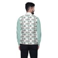 thumbnail image 3 of Atasi Casual Jacket For Men Printed Nehru Jacket Mens Wedding Indian Waistcoat Mandarin Blazer-Medium, 3 of 3
