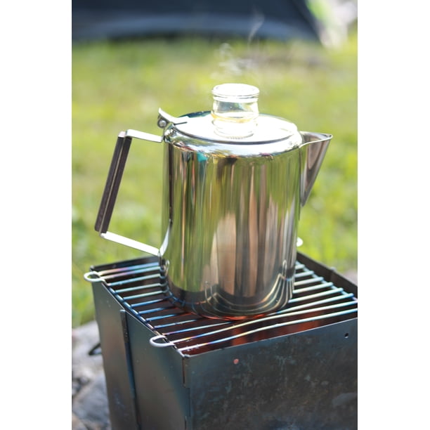 Tops Outdoor Small Stainless Steel 3 Cup Coffee Percolator Maker - Walmart  Business Supplies