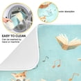 thumbnail image 2 of Dish Drying Mat Microfiber Kitchen Pad Large Counter Absorbent Dish Mats Drainer Rack 16"x18" Fox and Whale Carrying Books, 2 of 7