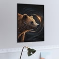 thumbnail image 3 of 500 Piece Bear Puzzle – Black Background Wooden Jigsaw – Calming Activity for Wildlife Fans | Home Decor, 3 of 8