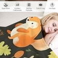 thumbnail image 3 of Orinice Squirrel Blanket Gifts -  Cute Throw Blanket for Kids, Adults - Yellow Soft Plush Blankets for Couch, Sofa 60x80in, 3 of 6