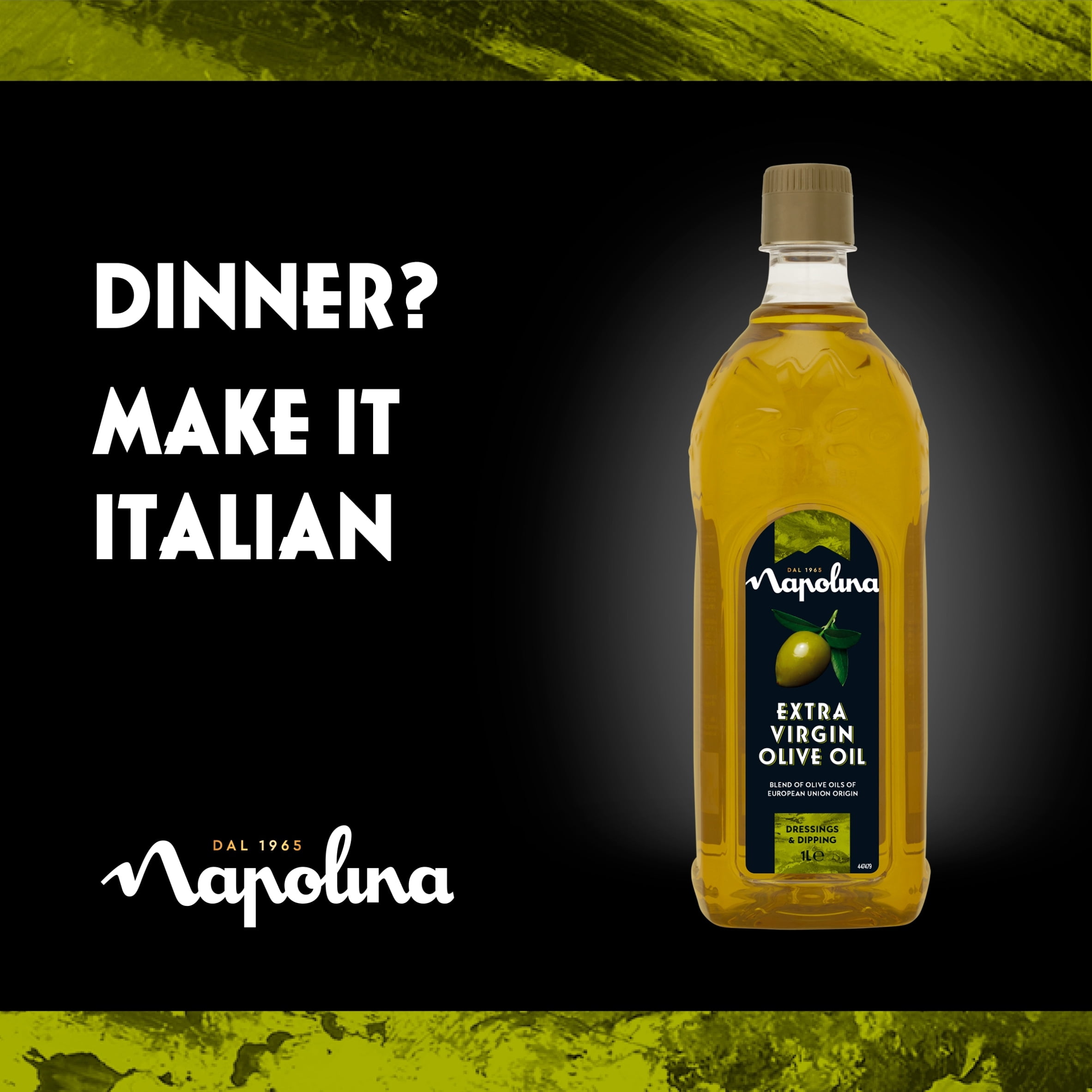 Napolina Extra Virgin Olive Oil 1Ltr, Imported from Britain