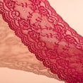 thumbnail image 1 of XmhyTop-A Cinta de encaje floral de 1 yarda con ribete de tul, ideal para decoración de bodas, manualidades y ropa, color rojo oscuro., 1 of 5