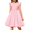 Pink, variant on Arshiner Tween Girls Summer Bubble Dress Ruffle Sleeve Casual Party Midi Dresses