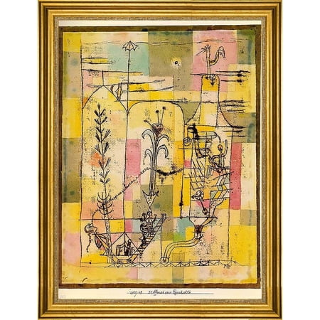 Paul Klee Tale of Hoffmann - 18" x 24" Framed Premium Canvas Print