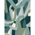 thumbnail image 2 of Vess, June Erica 25x32 White Modern Wood Framed Museum Art Print Titled - Limestone Puzzle I, 2 of 4