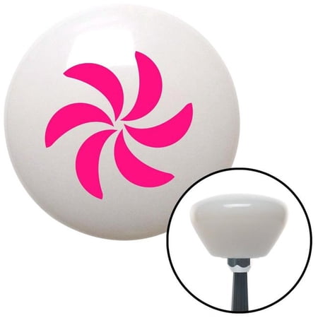 American Shifter Pink Spinning Fan Blades White Retro Shift Knob with M16 x 1.5 Insert Shifter Auto