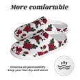 thumbnail image 6 of KLL Rose Flowers Pattern Adult Unisex Cozy Slippers,Fuzzy Slip-on Slippers TPR Sole Slippers Comfort Plush Home Footwear for Indoor & Outdoor-39/40, 6 of 7