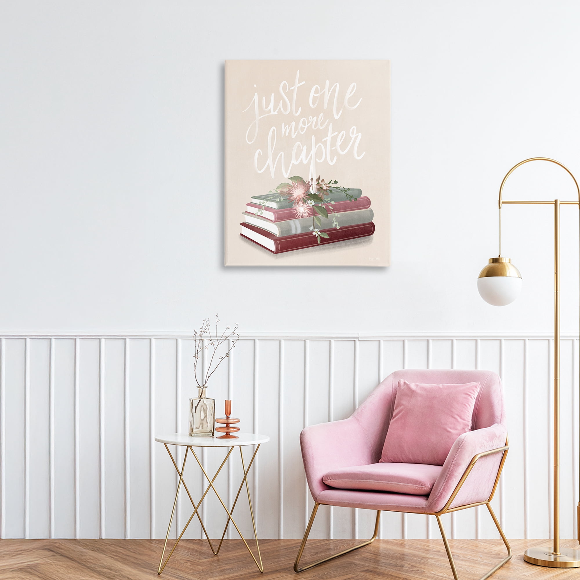 Stupell Industries One More Chapter on Beige Canvas Wall Art, design by House Fenway