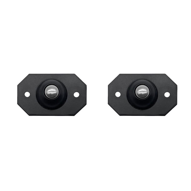 Billuyoard Rueda autoadhesiva Ruedas de polea universales adhesivas de 360 grados Accesorios de casa de rodillos portátiles Cuenta de Cuenta de acero negro 2Conjunto