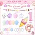 thumbnail image 2 of Sweet One Birthday Party Decorations, Donut 1st Birthday Decorations Girl, Balloon Boxes, Photo Banner, Ice Cream Candy Balloons, Backdrop, First Bday Girl Decor, 2 of 6
