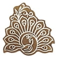 thumbnail image 1 of IBA Indianbeautifulart Textile Printing Block Peacock Hand Carved Wooden Stamp Wood Block Printing Textile Stamps For Fabric/ Pottery Blocks-5 Inch, 1 of 6
