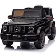 thumbnail image 1 of Voltz Toys Licensed Mercedes Benz G63 12V Kids Ride On Car, Electric G Wagon Power Wheels for Toddlers with Parental Remote Control, Luxury Toy Truck with LED Lights, Music, Black, 1 of 6
