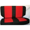 Rear Seat Cover Comfort Combo Packs 03-06 Wrangler, Black And Red
