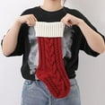 thumbnail image 4 of Dalrosia Christmas Stockings 18 Inches Large Size Cable Knitted Stocking Gift and Decorations for Holiday Family Xmas Party, 4 of 5