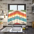 thumbnail image 4 of Yayeee Kitchen Curtains Tier Pair Light Filtering 27"x24" Rod Pocket Short Cafe Window Panel, Colorful Plane, 4 of 7