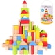 thumbnail image 1 of Pidoko Bloques de madera para niños  100 piezas  Bloques de construcción para niños pequeños  Incluye contenedor de almacenamiento con tapa clasificadora de formas  Bloques de madera dura lisa y d, 1 of 6
