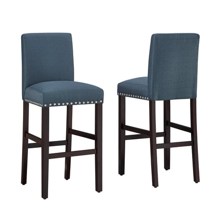 Dhi Nice Nail Head Upholstered Bar Stool 2pk Multiple Colors Dhi Nice Nail Head Upholstered Bar Stool 2pk Multiple Colors