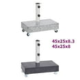 thumbnail image 3 of vidaXL Umbrella Base Black Granite, Stainless Steel Heavy Weight Endurance 17.7"x9.8"x3.1", 3 of 16