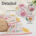 thumbnail image 2 of Spring Easter Pillow Covers, Linen Long Throw Pillow Case, Pink Yellow Vintage Eggs Floral Botanical Holiday Pillow Protector Decorative Cushion Cover for Living Room/Bedroom 16" x 24", 2 of 8