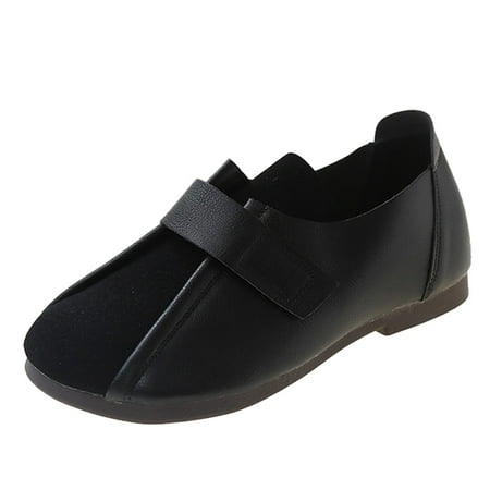 

KI-8jcuD Womens Casual Shoes National Style Retro Splicing All Season Single Shoes Fashion Casual Shoes Folds Sliders Slippers Women Womens Size 9 Shoes Casual Flip Flop Sandals For Women Casual Sum