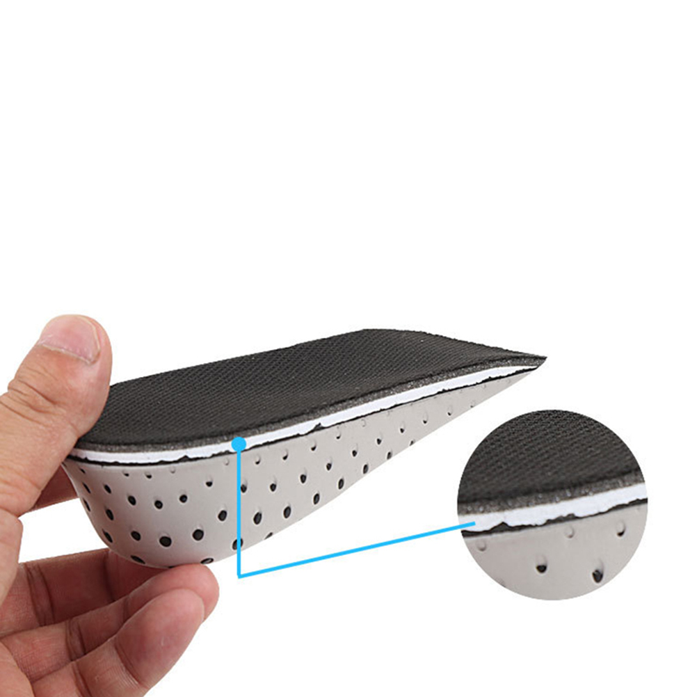2cm Breathable Memory Height Increase Insole Invisible Increased Heel