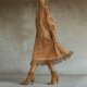 thumbnail image 5 of TaTaai Women's Solid Faux Suede High Neck Long Sleeve Maxi Dress with Fringe Tassel Side Pockets Loose Fit A-Line Vintage for Fall Winter Casual Daily Work Office Party Soft Warm Gift, 5 of 7