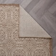thumbnail image 4 of World Rug Gallery Transitional Floral Circles Textured Flat Weave Indoor/Outdoor Area Rug - BROWN 7'10"X10', 4 of 9