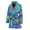 441, variant on Rainbow Holographic Women Bathrobe One Size Univeral Fits, Holographic Fashion Lightweight Plush Fleece Long Robe For Women