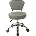thumbnail image 3 of MAYAKOBA Dayton Rolling Stool with Backrest – Storm Gray Pneumatic Seat, Adjustable Height 13"-15", Ergonomic Design for Home Office, Garage, Gardening, Lab, School, Mechanic Tasks, 3 of 8