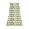 thumbnail image 3 of LTTVQM Girls Easter Dress Bunny Egg Graphic Happy Sleeveless Sundress Loose Fit Crew Neck Midi Dress Holiday Church Dresses Yellow 11-12 Years, 3 of 5