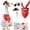 Red, variant on Whimsical Western Cowboy Themed Porch Goose Set With Hat Sunglasses Bandana And Sign For 19 To 23 Inch Goose Statue Yard Decor