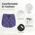 thumbnail image 6 of Picia Lavender Flowers Pattern Women's 2 in 1 Athletic Running Shorts High Waisted Workout Casual Gym Sweat Shorts with Comfy Liner Zipper Pockets-X-Large, 6 of 9