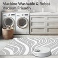 thumbnail image 5 of ODIKA 5'x7' Machine Washable Non-Slip Area Rug, Modern Ripple Wave with Abstract Minimalist Flair High Traffic Rug, Gray, 497837, 5 of 7